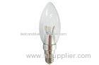 Clear Glass 3W B22 Led Candle Bulb , 240 LM 360 Degree Cool White Light