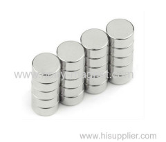 Magnet Button Disc Shaped Sintered NdFeB Magnet