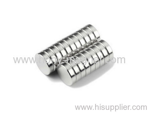 Super Permanent Disc shaped surface plated ndfeb magnet