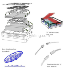 140W 2400lm Plant Grow LED Light with 60 LEDs