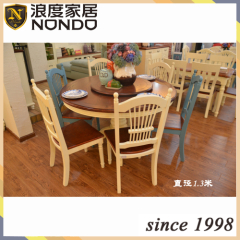 Round table wood dining table