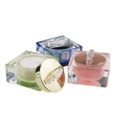 15/30/50g acrylic square crystal cream jar