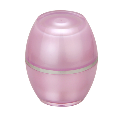 30/50g acrylic barrel shape cosmetic dispenser with UV collar
