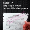 Custom 11A Very Fragile Grade Ultra Destructible Vinyl Materials from China Factory