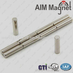 1/8 " x 5/8 " Small Cylinder Permanent NdFeB Magnet good performance