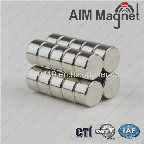 1/8 " x 1/4 " Ni plated magnet prices neodymium high quality