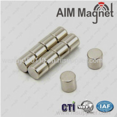 fast delivery excellent Ag coating D6 x 6mm neodymium magnet