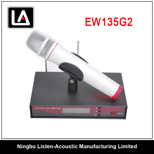 UHF Handheld 10.5-16V (DC)Powered Wireless Microphone Double color EW 135G2