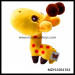 10cm Stock Mix Colors Cartoon Cute Plush Giraffe Toys Keychain