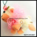 6cm Stock Mini Cute Plush Sheep Toys Mobile Charm With Pink Lace And Flower Decoration