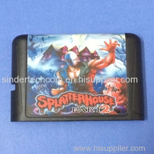 SplatterHouse Part 2 MD Game Cartridge 16 Bit Game Card For Sega Mega Drive / Genesis