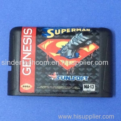 Superman MD Game Cartridge 16 Bit Game Card For Sega Mega Drive / Genesis