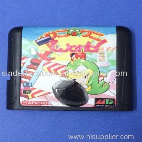 Wani Wani World MD Game Cartridge 16 Bit Game Card For Sega Mega Drive / Genesis