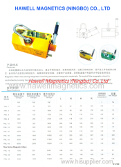 2000kgs permanent magnetic lifter