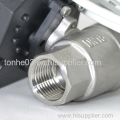 mini stainless steel electric actuated water ball valve for water treatment