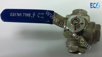 Stainless Steel 3 Way Female Thread Tee Ball Valve