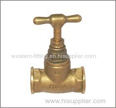 Brass Stop Valve Rubber Seal Brass Stop Valve Heavy Weight Type