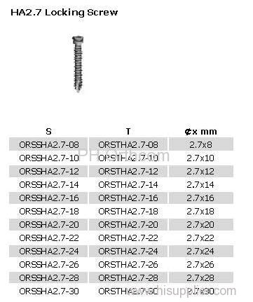 Small T Locking Plate/Placa Bloqueada en forma de T; Trauma Orthopaedic Medical Titanium Plate