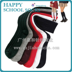 Customized school Logo soft students socks