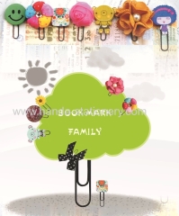 cartoon colourful creative bookmarks paper clips