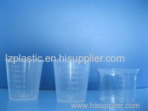 plastic measuring cups with 5ml 10ml 15ml 20ml 30ml