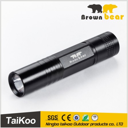 300lm zoomable 3-mode waterproof most powerful led flashlight torch