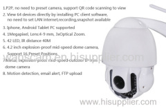 Wanscam 3xOptical Zoom H.264 Outdoor Camera Security Wireless IP PTZ HD IP Camera