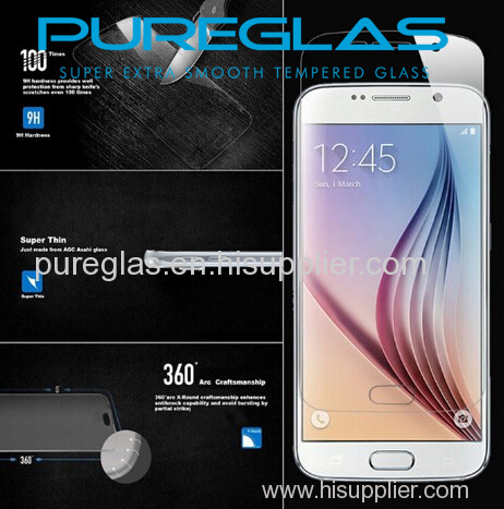 For samsung galaxy S6 tempered glass screen protector