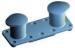 500 Tons Carbon Steel Mooring Warping Rollers , Fairlead Chocks Marine Bollards