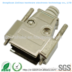 d-sub 15pin backshell with 4-40 thumb screw electrical cable connector