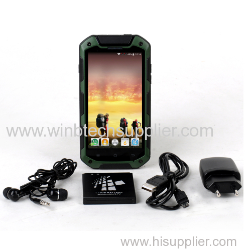 4.5inch super good quad core ip67 ip68 1g 8g militery outdoor use waterproof phone smart phone wcdma gsm