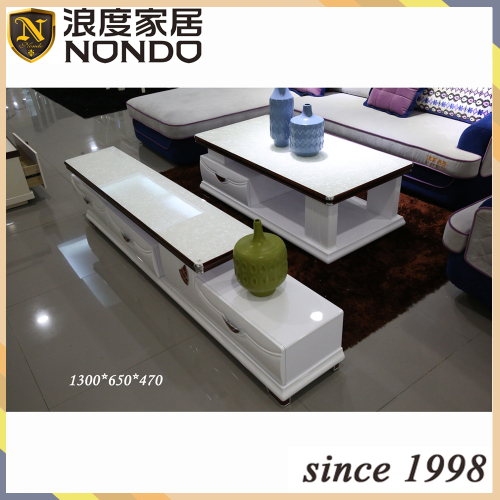 Modern white color coffee table CJB7001