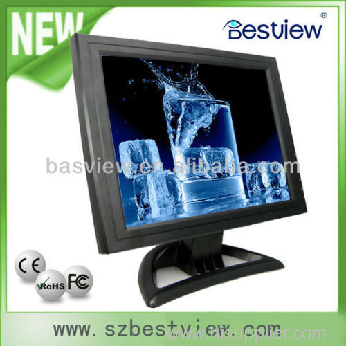 17 inch industrial lcd monitor with vga av hdmi dvi input