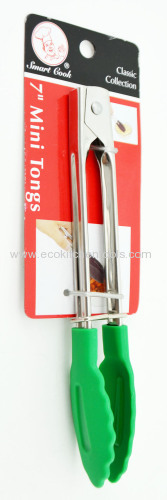 7" Mini S.S. Tongs (nylon head)