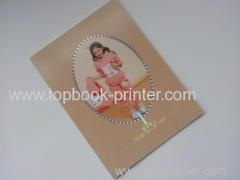 Custom PVC laser film stamped cover design childrens clothes softcover or softback book printing or binding