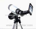 Silver 45X Smartphone Viewing Tripod Spotting Scope Phone Mount