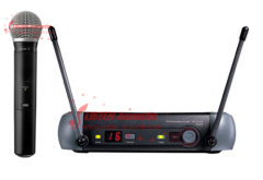 UHF channel wireless microphone PGX24 / PG58