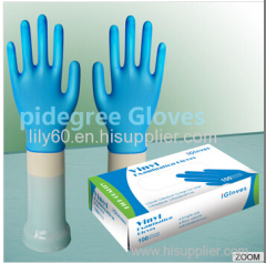 PVC vinyl disposable glove with powder&powder free