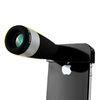 White / Black Plastic 8X Smartphone Binoculars Adabter , Mobile Phone Camera Lens