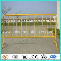 Hot-dipped galvanized temporary pedestrian orange barricade paypal