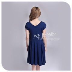 Apparel & Fashion Skirts & Dresses Bamboo Fiber Ladies knee above Summer Spring pleated Dress