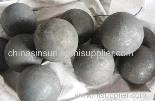 Hot-rolled Forged Steel Grinding Balls; High Hardness Grinding Media Balls
