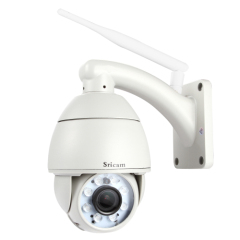Sricam 720P 5x Optical Zoom Pan Tilt H.264 ptz wifi ip network camera Outdoor CCTV Dome Camera