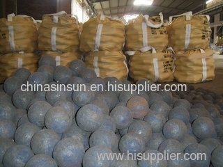 Hot forged grinding media balls