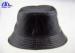 Polyester PU Badge Printed Bucket Hats / Breathable Custom Bucket Caps