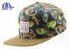 Fashion Custom Floral 5 Panel Camp Cap , Camping Snapback Caps for Ladies