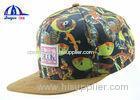 Fashion Custom Floral 5 Panel Camp Cap , Camping Snapback Caps for Ladies