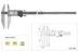 IP66 Protection Level Precision Digital Caliper 0mm - 500mm With Clear LCD Readout