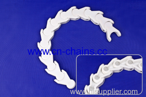 plastic radius Multiflex case conveyor chain 1701