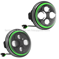 car headlight led lamp for auto headlightHARLEY Motorcycle LED COMBO BLACK 7" Headlight & 4" Passing lamps like Daymaker